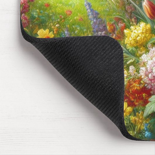 Schöne Frühlingsblumen Mousepad (Ecke)