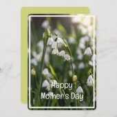 Schöne Frühlingsblumen Muttertag Feiertagskarte (Vorne/Hinten)