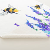 Schöne Frühlingsblumen und Bienen fliegen - Zeichn Sherpadecke (3/4)