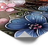 Schöne Frühlingsblumen Wandkunst 3a Poster (Ecke)