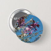Schöne Frühlingsblüte Button (Vorne & Hinten)