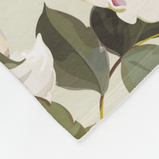 Schöne Frühlingsblüte mit blühenden Zweigen Fleecedecke (Ecke)