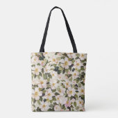 Schöne Frühlingsblüte mit blühenden Zweigen Tasche (Rückseite)