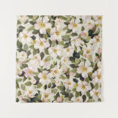 Schöne Frühlingsblüte mit blühenden Zweigen Wandteppich (Vorderseite (Horizontal))