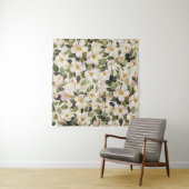 Schöne Frühlingsblüte mit blühenden Zweigen Wandteppich (Beispiel (Horizontal))