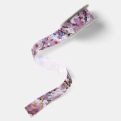 Schöne Frühlingsblüten Satinband (Rückseite)