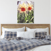 Schöne Frühlingsfarbe gestrichen Daffodil-Blume Leinwanddruck (Insitu (Schlafzimmer))