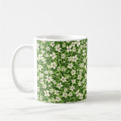 Schöne Frühlingsfarbenfrohe Girl-Wildblumen Kaffeetasse (Links)