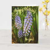 Schöne Frühlingsflora Geburtstagskarte Karte (Gelbe Blume)