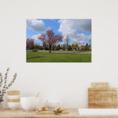 Schöne Frühlingslandschaftsfotos Poster (Küche)