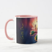 Schöne Frühlingsnatur mit Miniatur-Pixie-Kunst Tasse (Links)