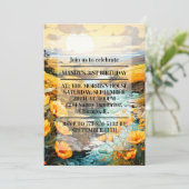 Schöne Frühlingsparty Einladung (Stehend Vorderseite)