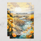 Schöne Frühlingsparty Einladung (Vorne/Hinten)