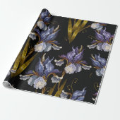 Schöne Frühlingsreize Stickerei nahtlos Patter Geschenkpapier (Ungerollt)