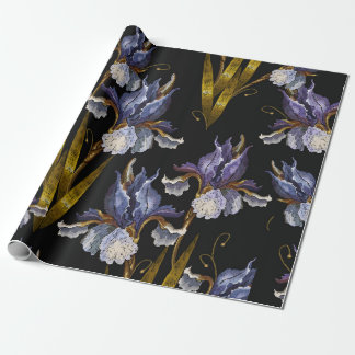 Schöne Frühlingsreize Stickerei nahtlos Patter Geschenkpapier