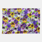 Schöne FrühlingsStiefmütterchen Geschirrtuch (Horizontal)