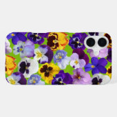 Schöne FrühlingsStiefmütterchen iPhone Hülle (Rückseite (Horizontal))