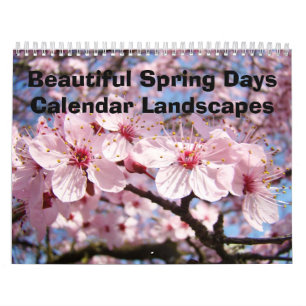 Schöne Frühlingstage Kalender Landschaften Bäume