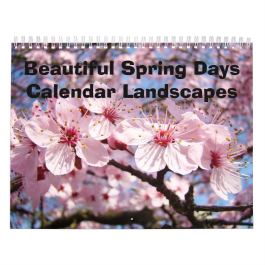 Schöne Frühlingstage Kalender Landschaften Bäume (Titelbild)