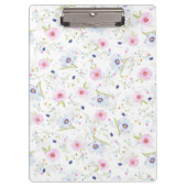 Schöne Frühlingswasserfarbe Blume Klemmbrett (Vorderseite)