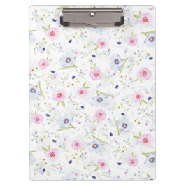 Schöne Frühlingswasserfarbe Blume Klemmbrett