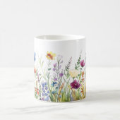 Schöne Frühlingswiese-Blume Wrap Kaffeetasse (Mittel)