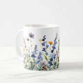 Schöne Frühlingswiese-Blume Wrap Kaffeetasse (Vorderseite Links)