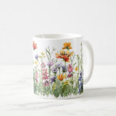 Schöne Frühlingswiese-Blume Wrap Kaffeetasse (VorderseiteRechts)