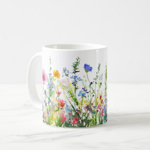 Schöne Frühlingswiese-Blume Wrap Kaffeetasse