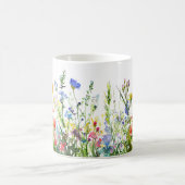 Schöne Frühlingswiese-Blume Wrap Kaffeetasse (Mittel)