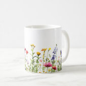 Schöne Frühlingswiese-Blume Wrap Kaffeetasse (VorderseiteRechts)