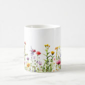 Schöne Frühlingswiese-Blume Wrap Kaffeetasse (Mittel)