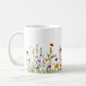 Schöne Frühlingswiese-Blume Wrap Kaffeetasse (Links)