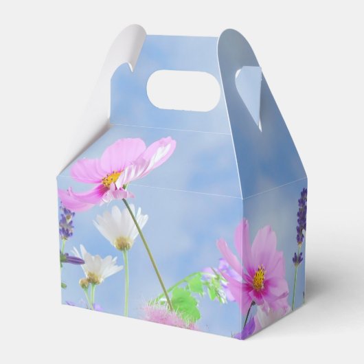 Schöne Frühlingswildblumen Geschenkschachtel (Vorderseite)