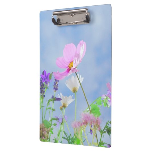 Schöne Frühlingswildblumen Klemmbrett (Links)