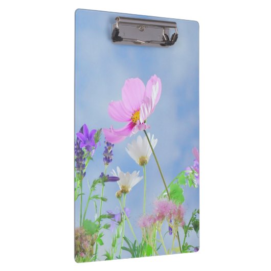 Schöne Frühlingswildblumen Klemmbrett (Rechts)