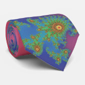 Schöne funky Regenbogenfarbene Fraktalkunst Krawatte (Gerollt)