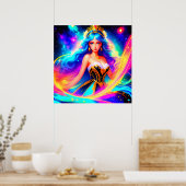 Schöne galaktische Prinzessin Poster (Küche)