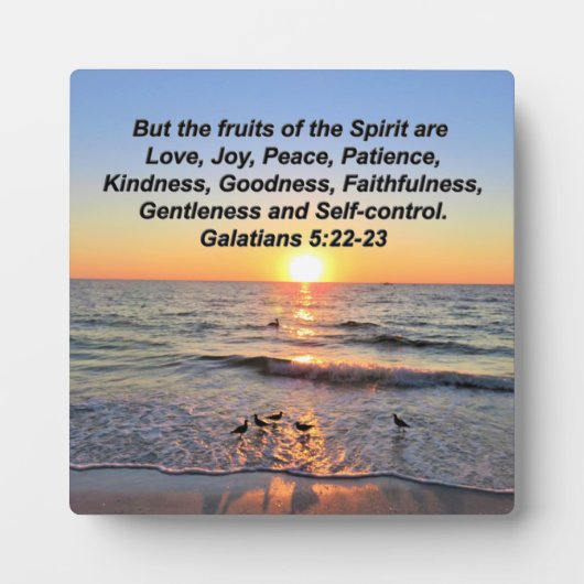 SCHÖNE GALATIANER 5 SONNENREISE FOTOPLATTE (Vorderseite)