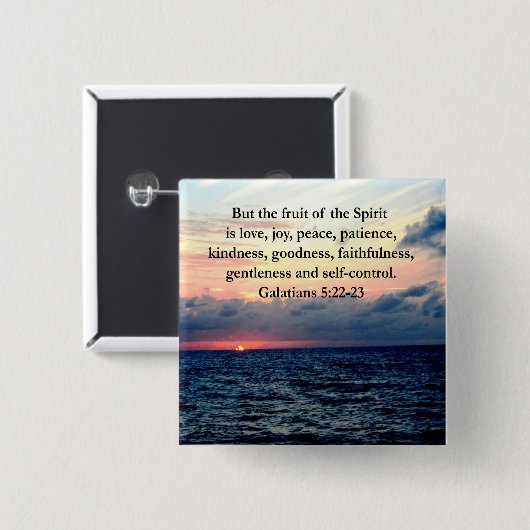 SCHÖNE GALATIANERFRÜCHTE DES SPIRITS BUTTON (Vorne & Hinten)