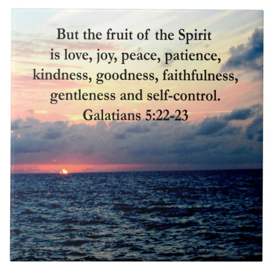 SCHÖNE GALATIANERFRÜCHTE DES SPIRITS FLIESE (Vorderseite)