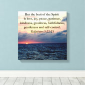 SCHÖNE GALATIANERFRÜCHTE DES SPIRITS LEINWANDDRUCK (Insitu (Holzboden))