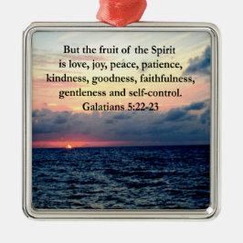 SCHÖNE GALATIANERFRÜCHTE DES SPIRITS SILBERNES ORNAMENT