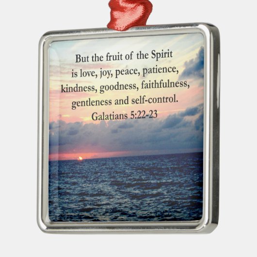 SCHÖNE GALATIANERFRÜCHTE DES SPIRITS SILBERNES ORNAMENT (Links)