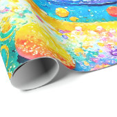 SCHÖNE GALAXIE GESCHENKPAPIER (Rolleneckpunkt)