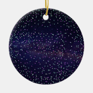 Schöne Galaxie, Sterne Keramik Ornament