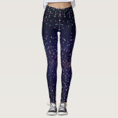 Schöne Galaxie, Sterne Leggings (Vorderseite)