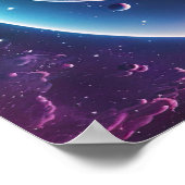 Schöne Galaxie Weltraumkosmic Universe Poste Poster (Ecke)