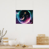 Schöne Galaxie Weltraumkosmic Universe Poste Poster (Küche)