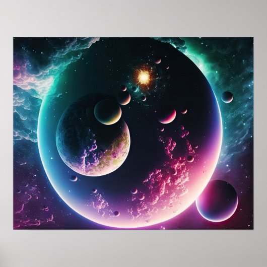 Schöne Galaxie Weltraumkosmic Universe Poste Poster (Vorne)